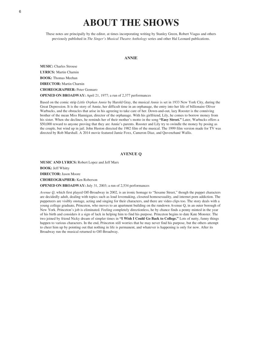 Singer's Musical Theatre Anthology Trios