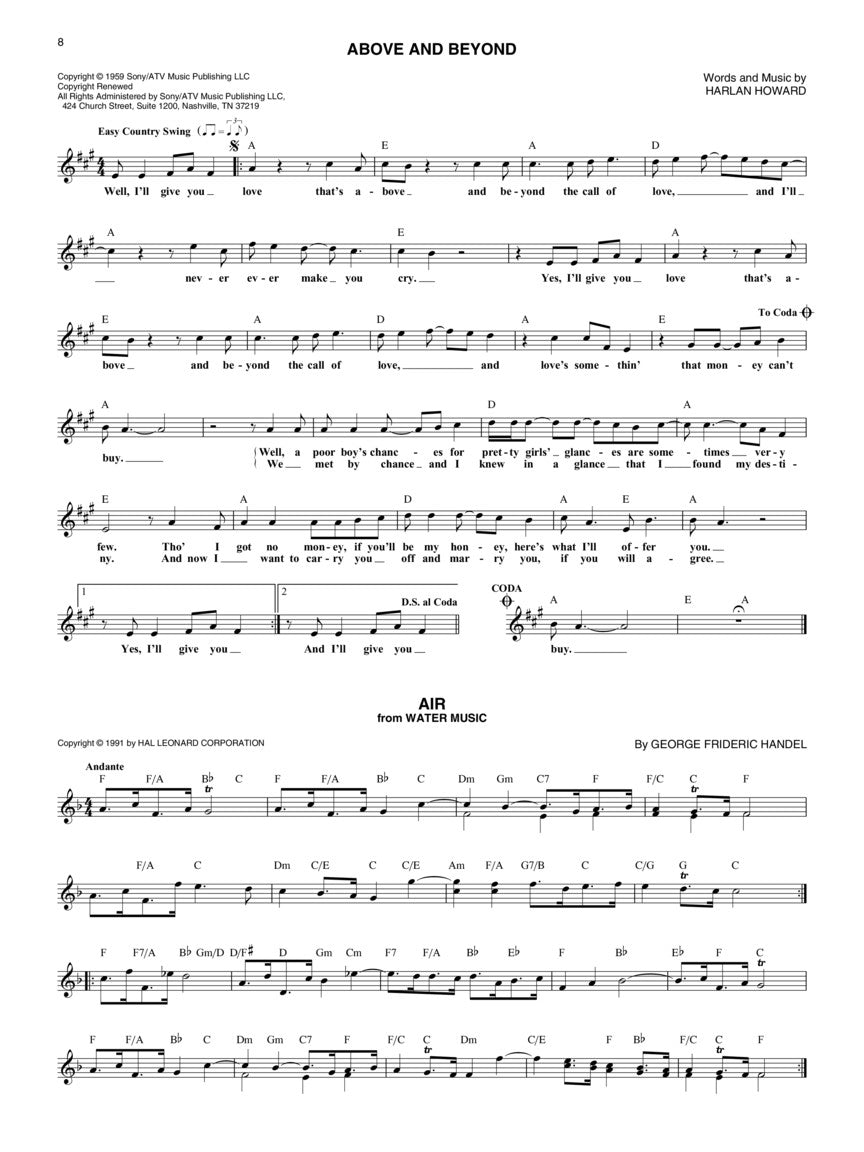 Wedding and Love Fake Book - 6th Edition