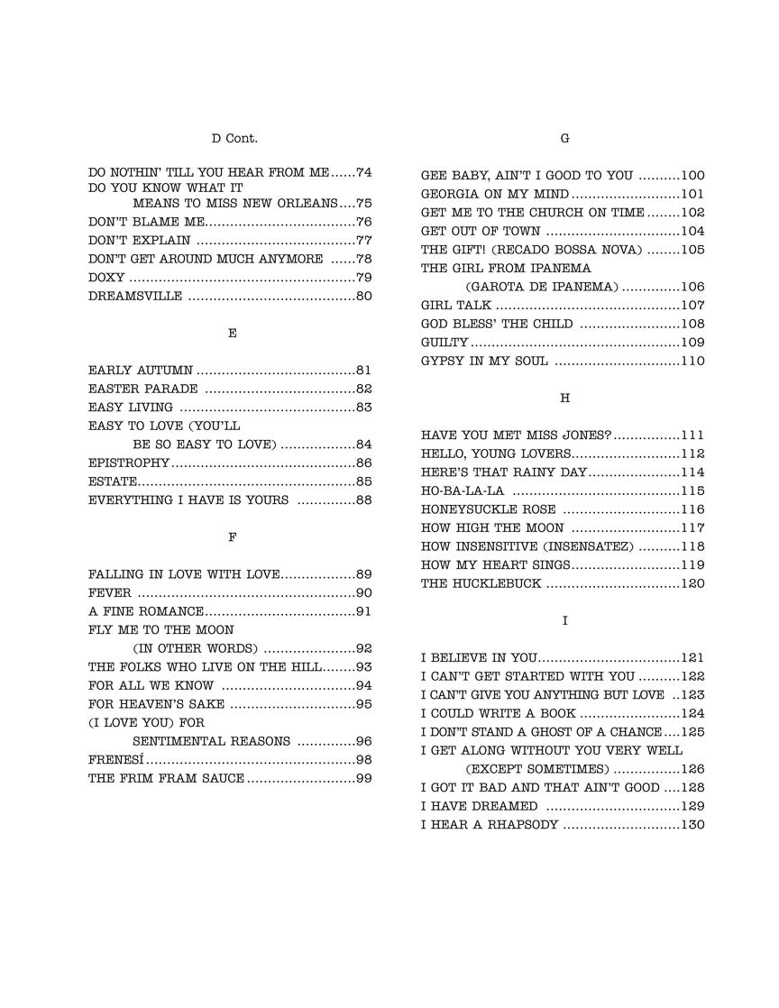 Real Book - (7.11): Real Vocal Book, The - Volume 1, High Voice