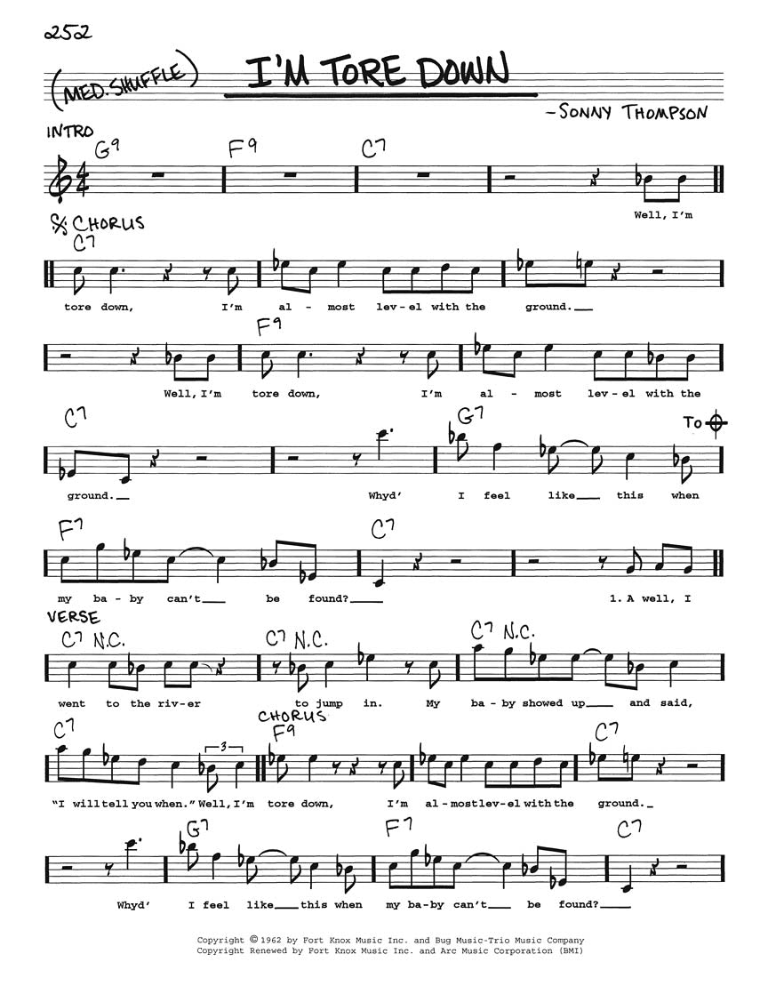 The Real Blues Book C Instruments