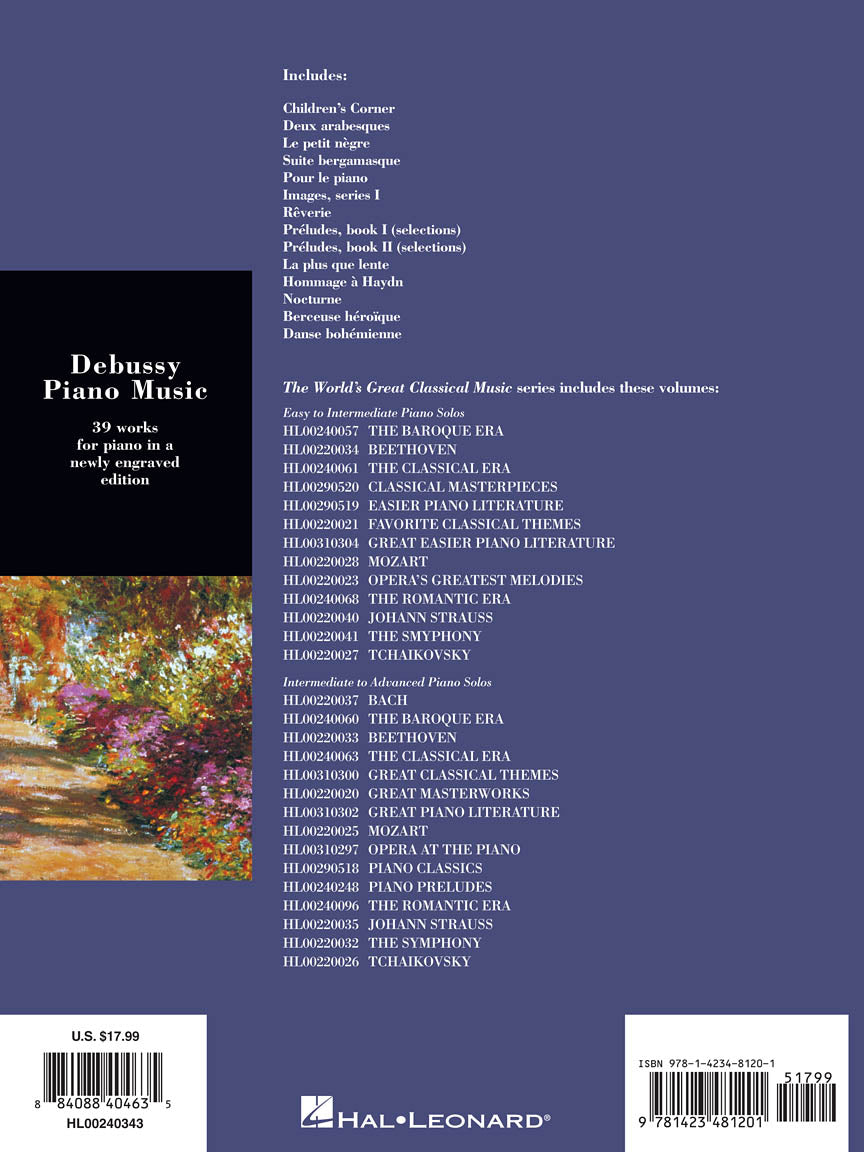 Debussy - Piano Music - World's Great Classical Music