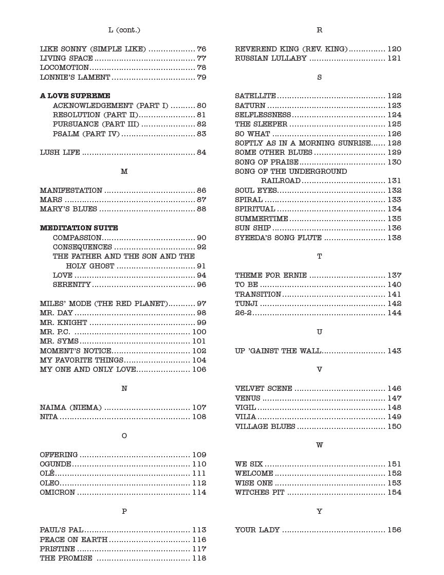 Trane Book Real Book - (8.10): Trane Book, The (The John Coltrane Real Book)