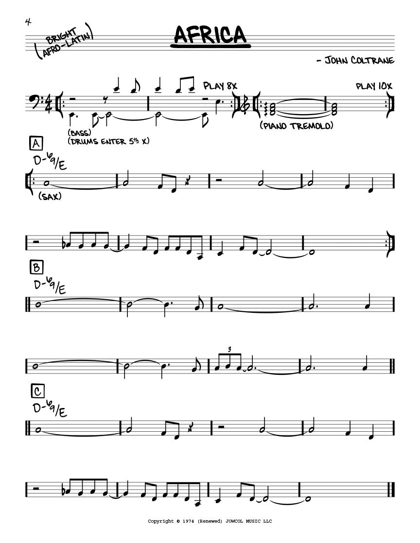 Trane Book Real Book - (8.10): Trane Book, The (The John Coltrane Real Book)