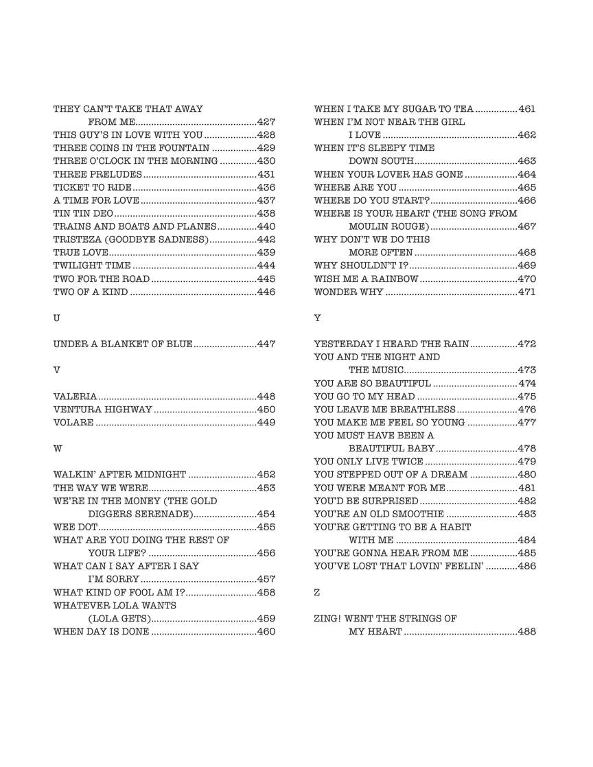 Real Book - (5.51): Real Book, The - Volume 6, C Edition