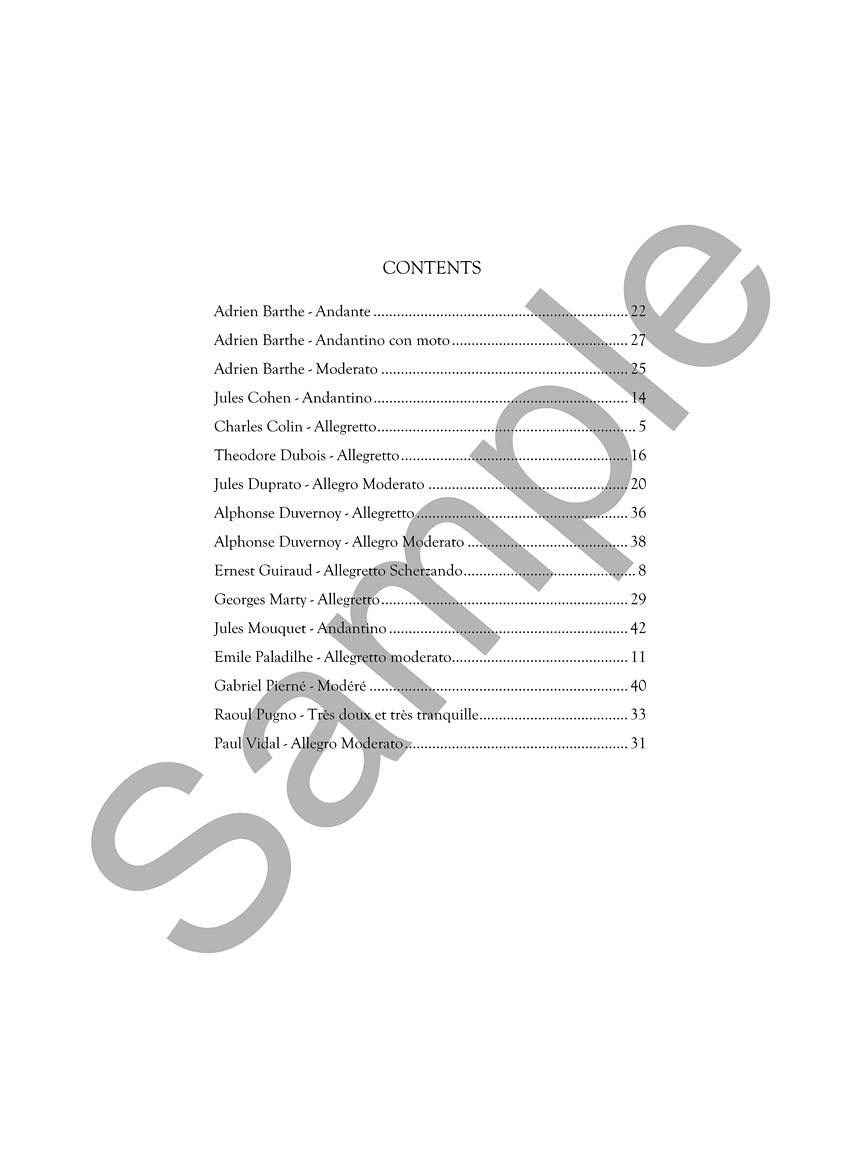 Paris Conservatory Flute Album for Flute and Piano