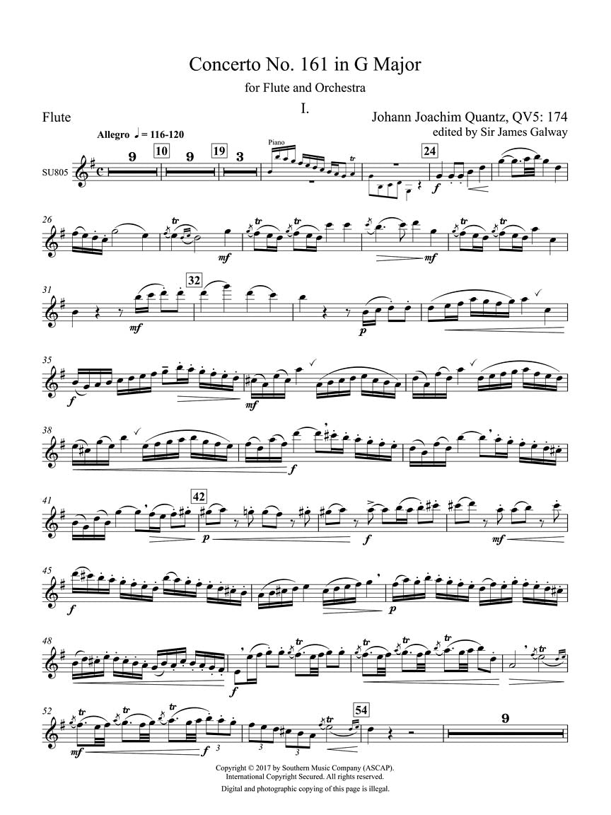 Quantz Concerto in G Major for Flute and Piano