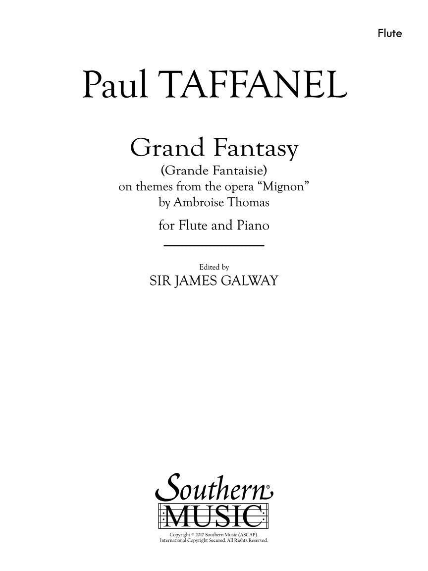 Grand Fantasy on Mignon Flute Solo/Piano
