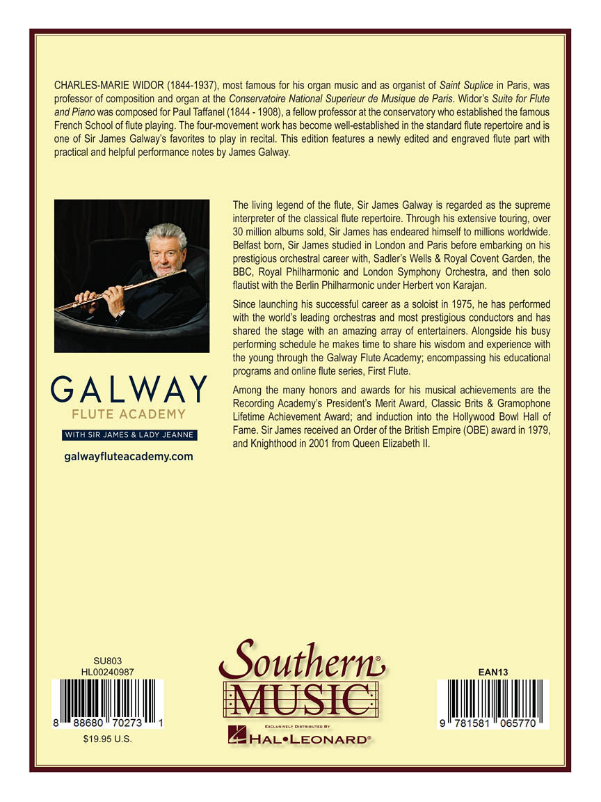 Widor Suite Flute Solo/Piano