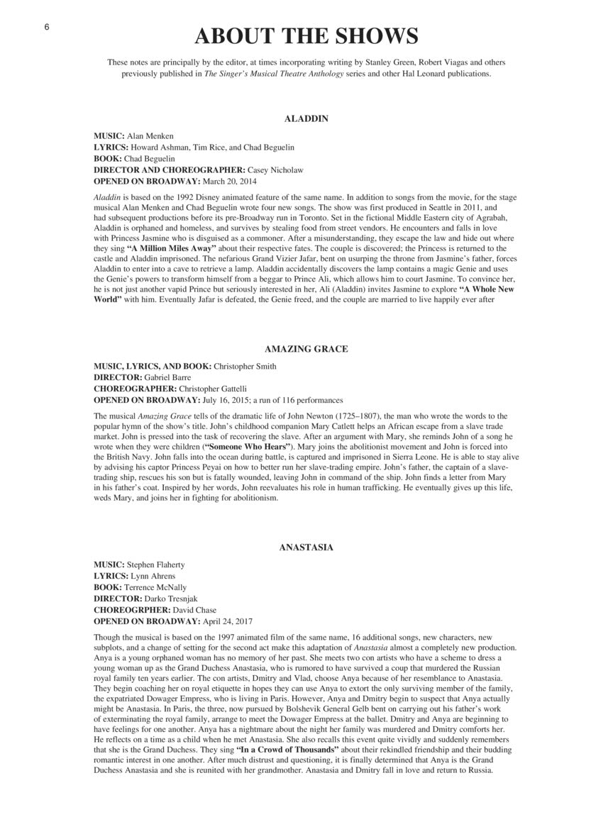 Singer's Musical Theatre Anthology: Duets, Volume 4