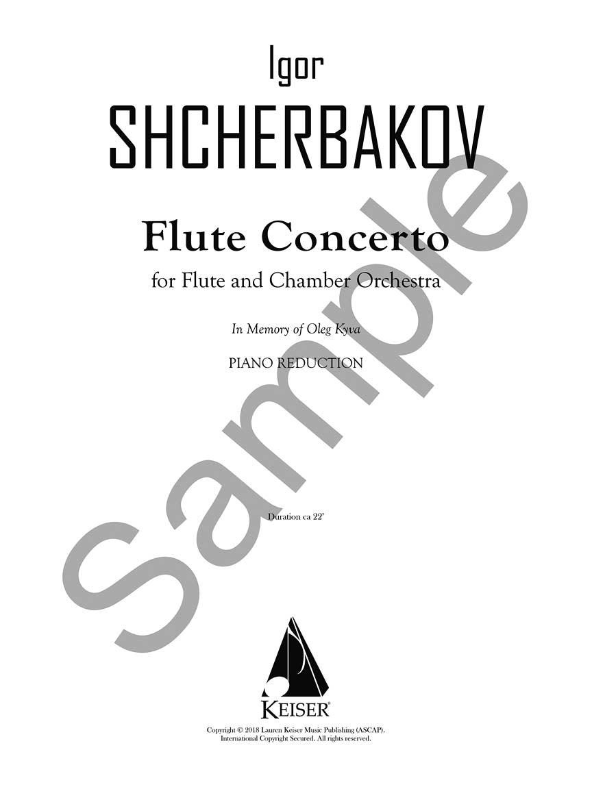 Shcherbakov Concerto for Flute