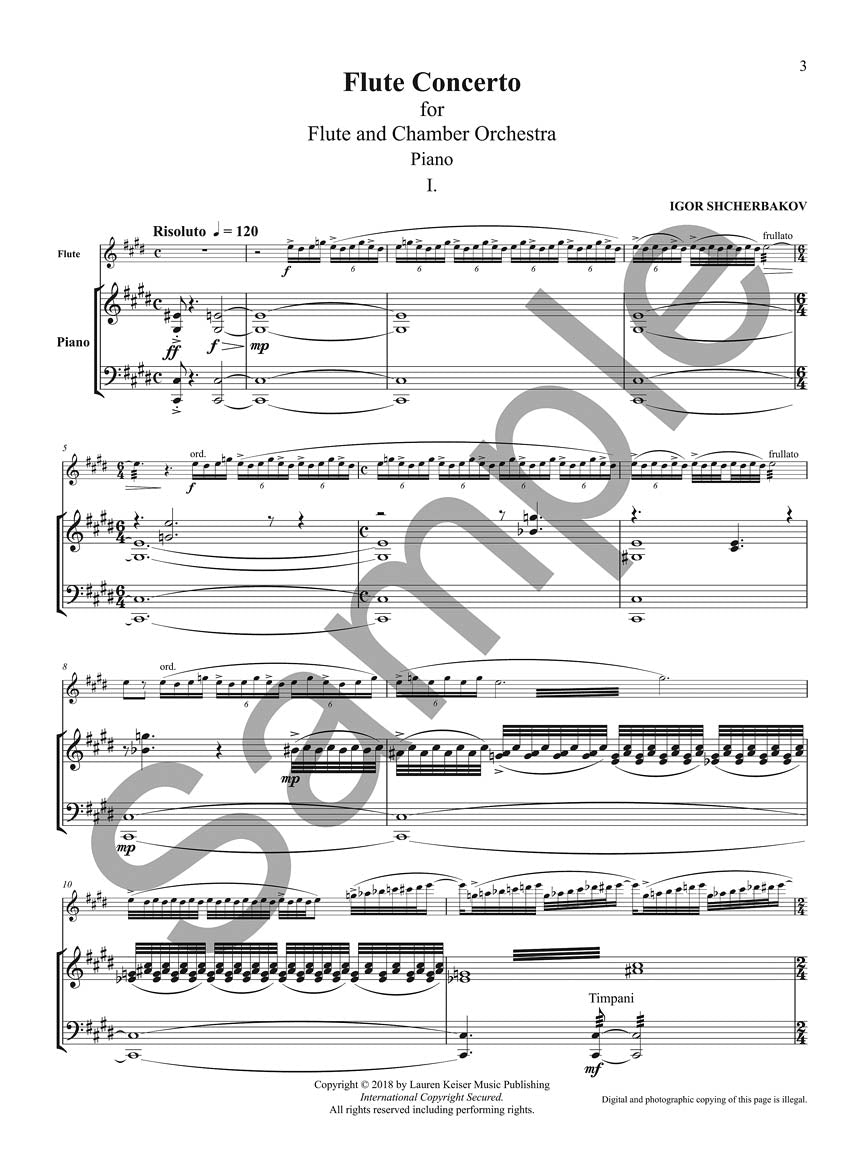 Shcherbakov Concerto for Flute