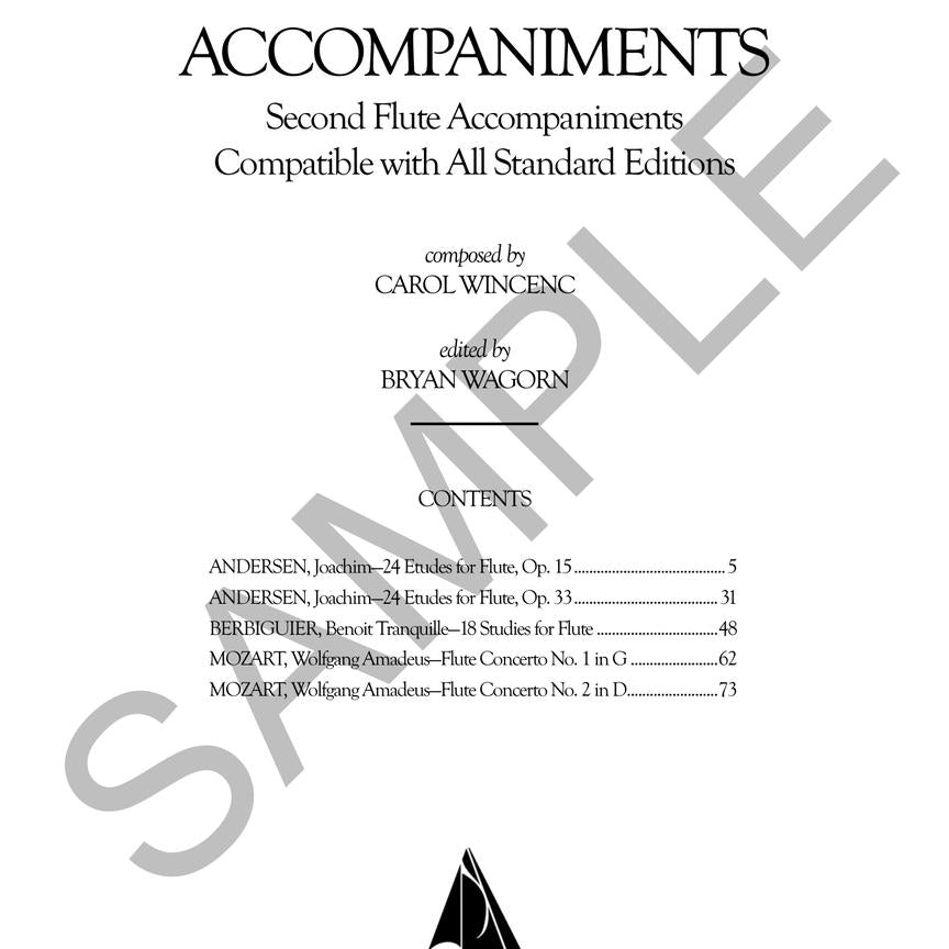 Universal Accompaniments with Flute 2 Parts for Andersen, Berbiguier and Mozart
