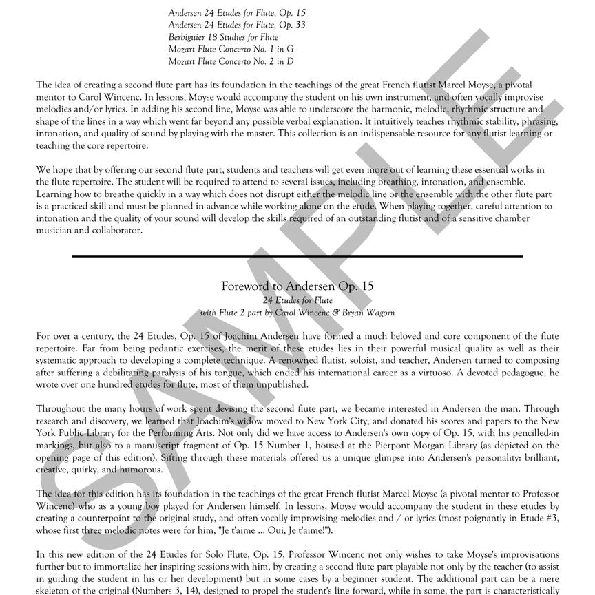 Universal Accompaniments with Flute 2 Parts for Andersen, Berbiguier and Mozart