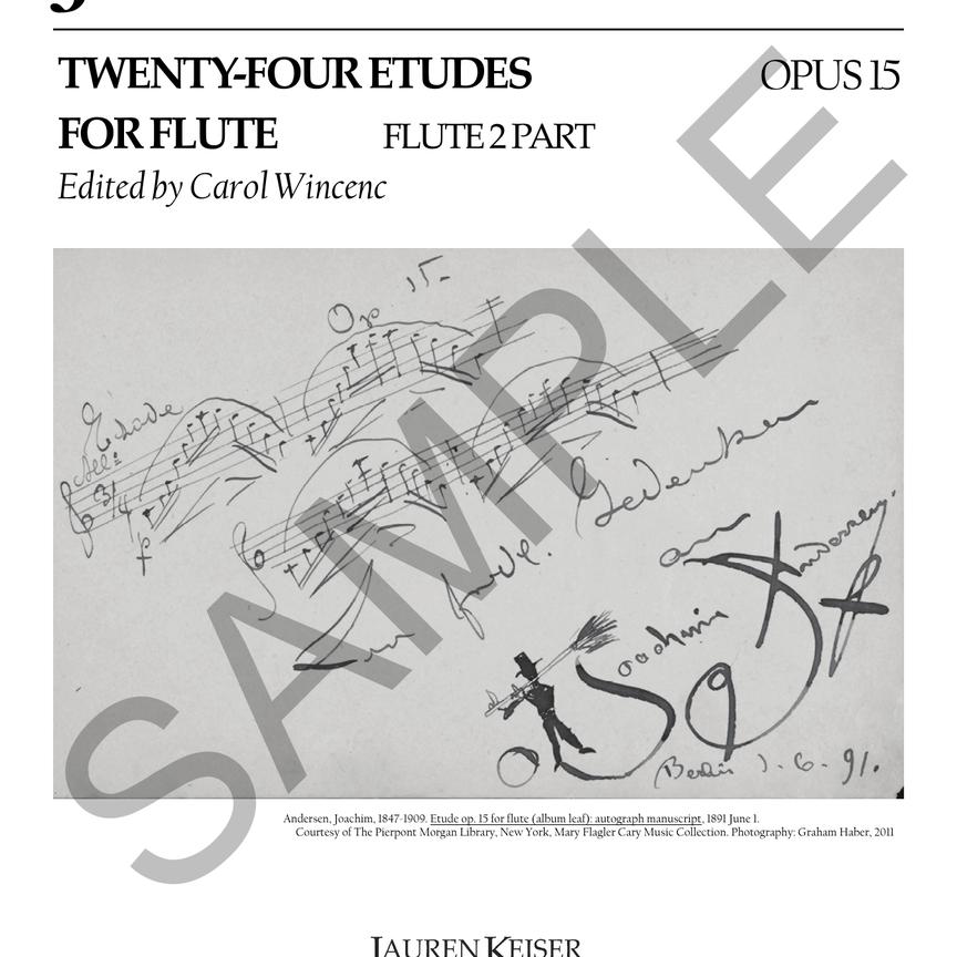 Universal Accompaniments with Flute 2 Parts for Andersen, Berbiguier and Mozart