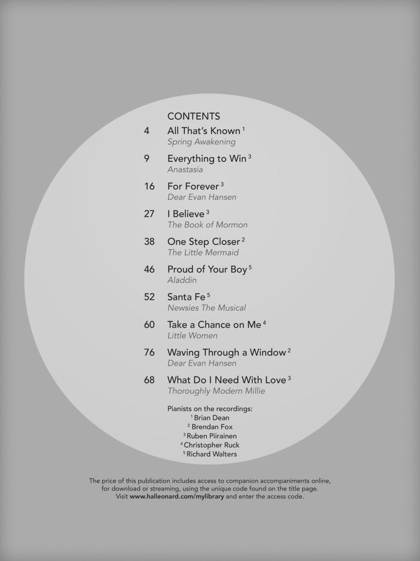 Songs from 21st Century Musicals for Teens: Young Men's Edition - Book/Online Audio