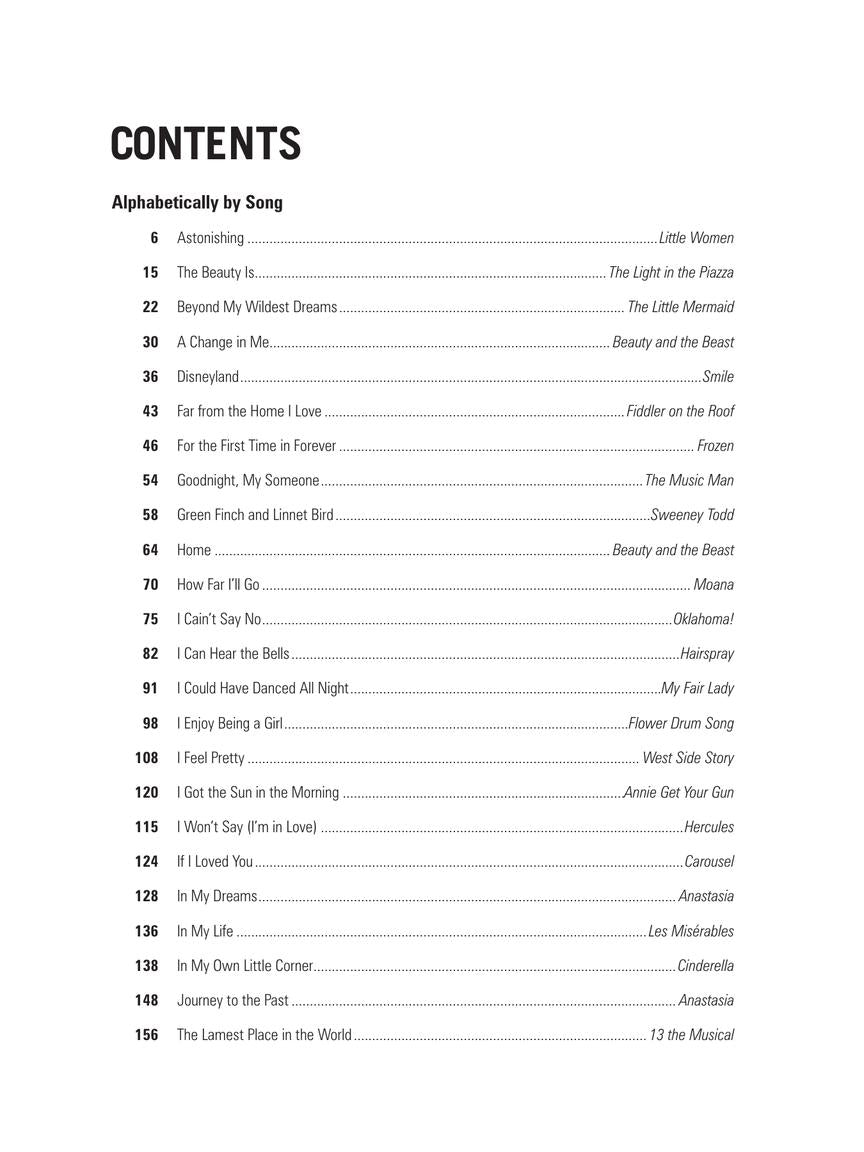 Giant Book of Songs for Teens from Musicals - Young Women's Edition