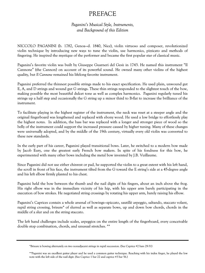 Paganini 24 Caprices for Violin Solo Jascha Heifetz Version