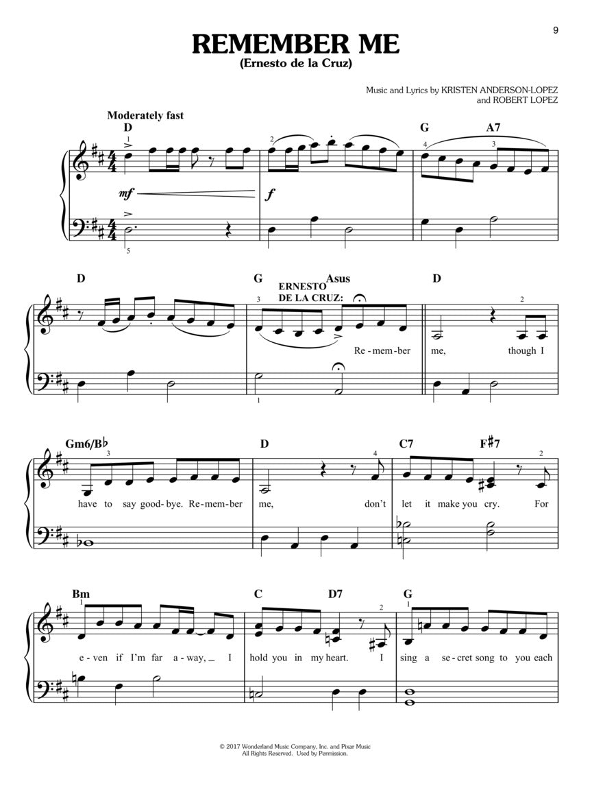 Coco - Easy Piano
