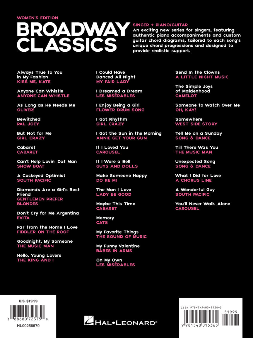Broadway Classics - Women's Edition