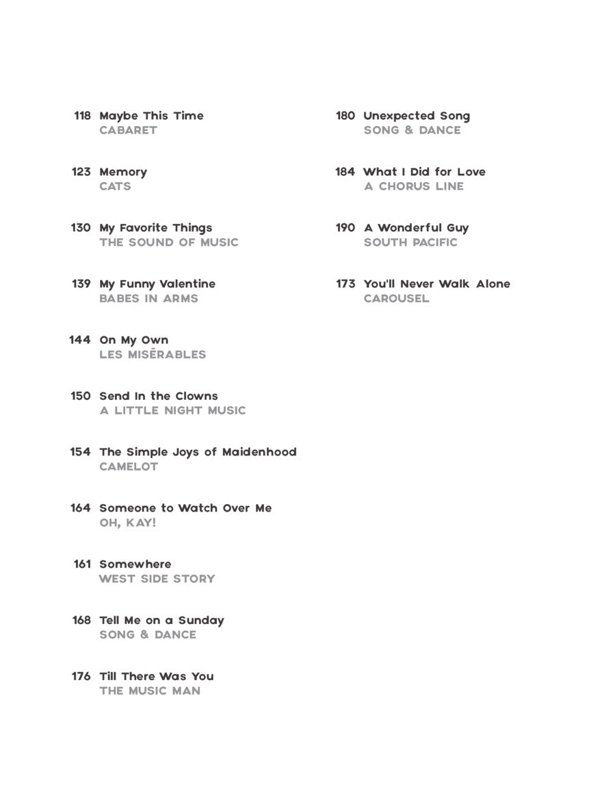 Broadway Classics - Women's Edition
