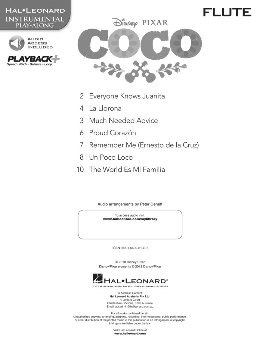 Coco - Instrumental Solos for Flute