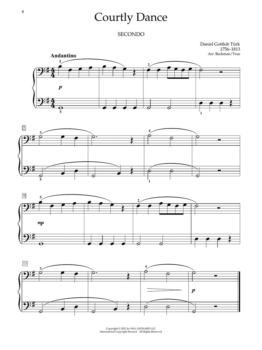 Journey Through the Classics Piano Duets