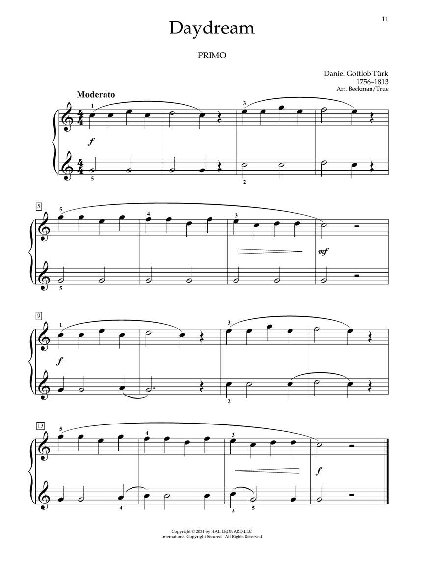 Journey Through the Classics Piano Duets