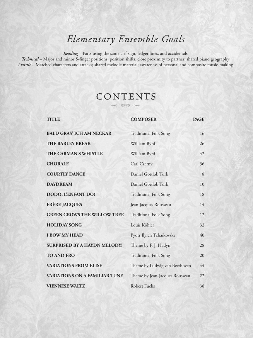 Journey Through the Classics Piano Duets