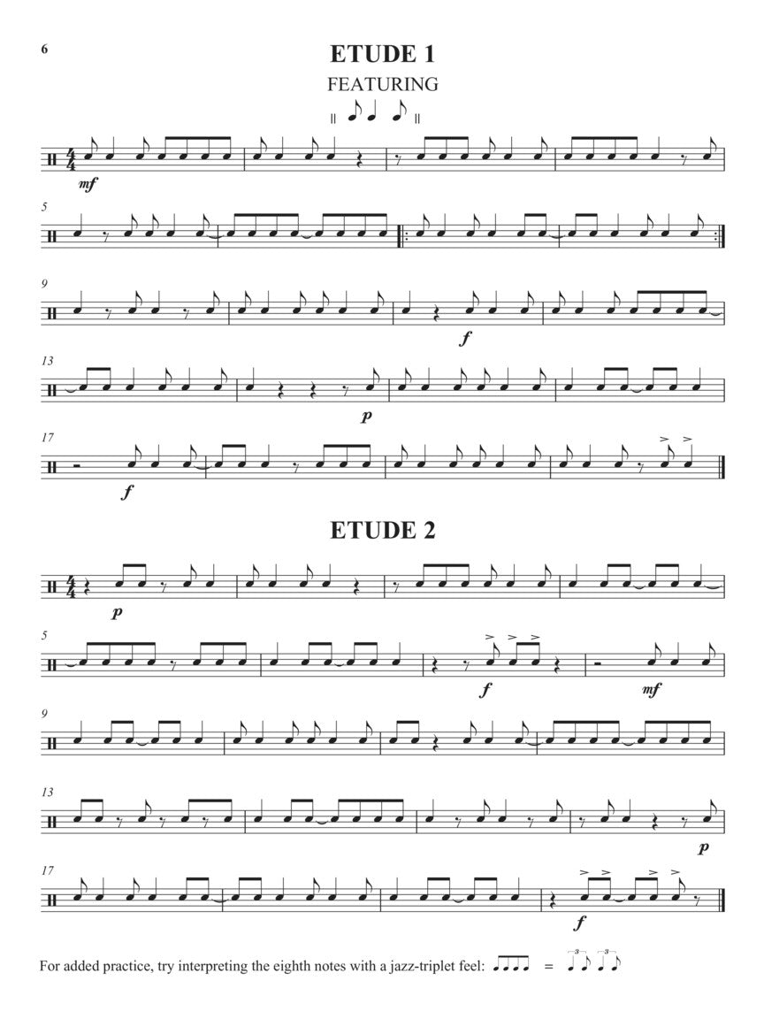 Syncopation Etudes for Snare Drum