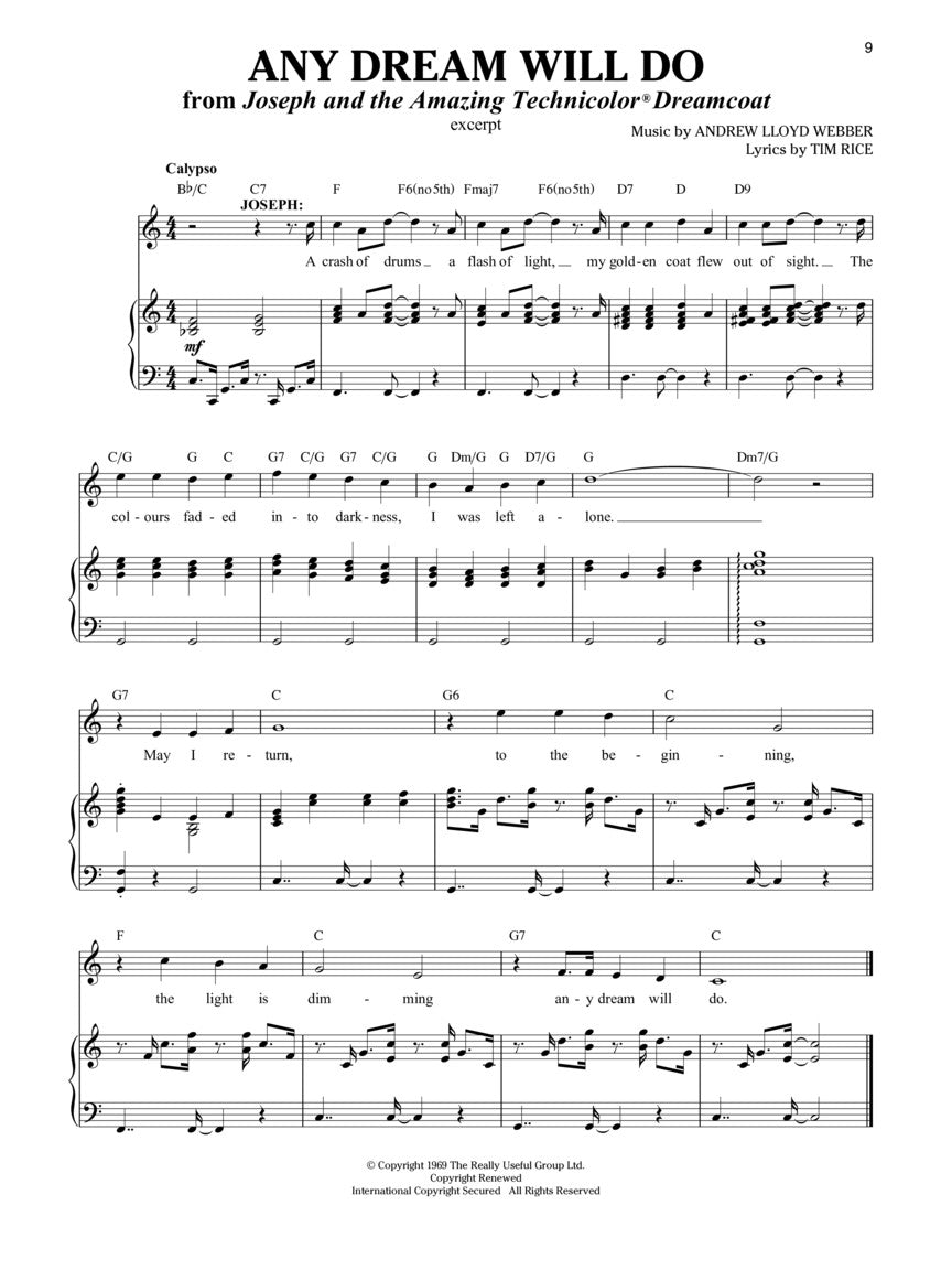 Lloyd Webber, Andrew - Theatre Songs, Men's Edition