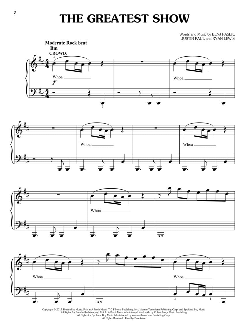 Greatest Showman, The - Easy Piano