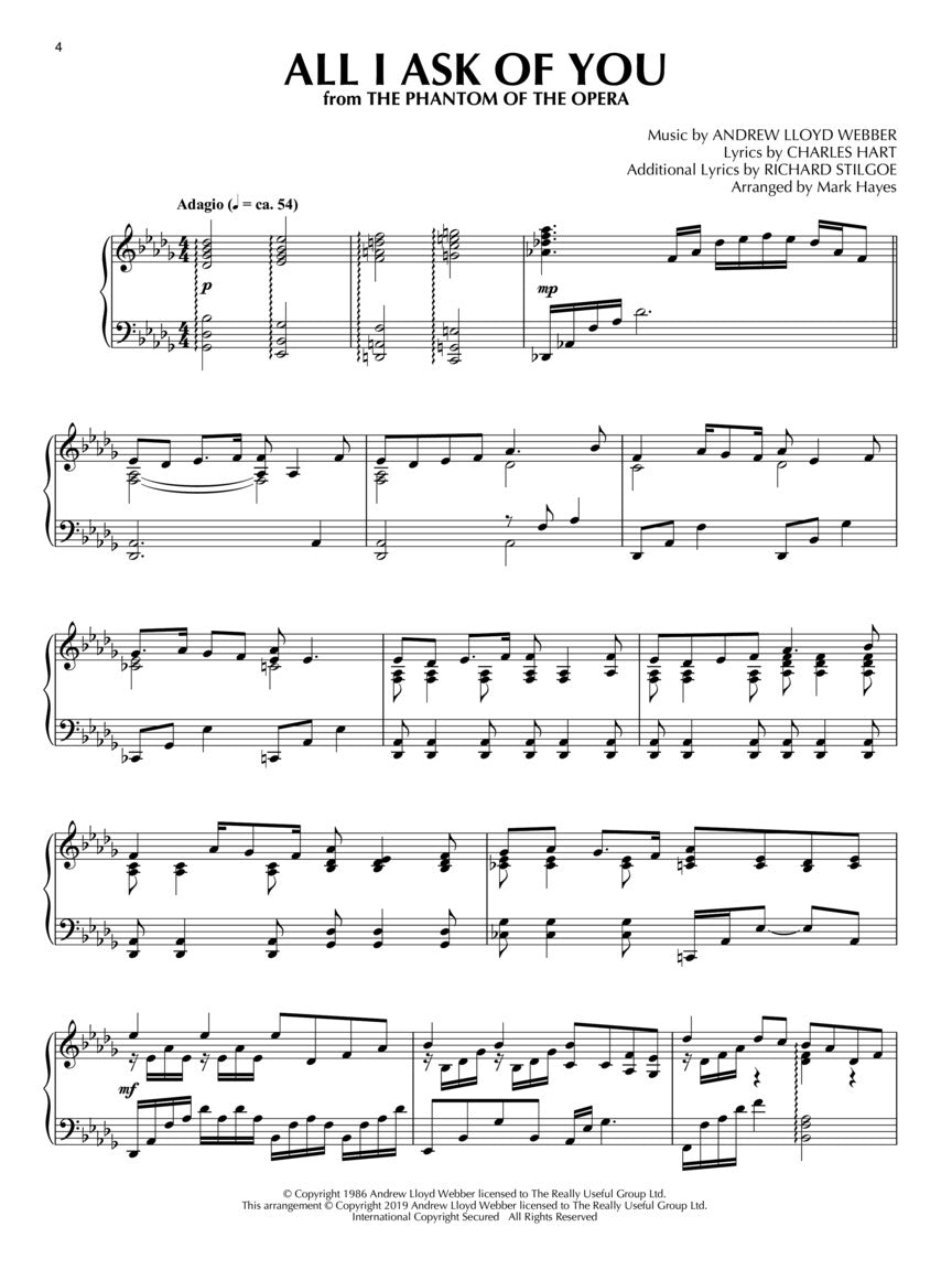 Broadway Classics for Piano Solo
