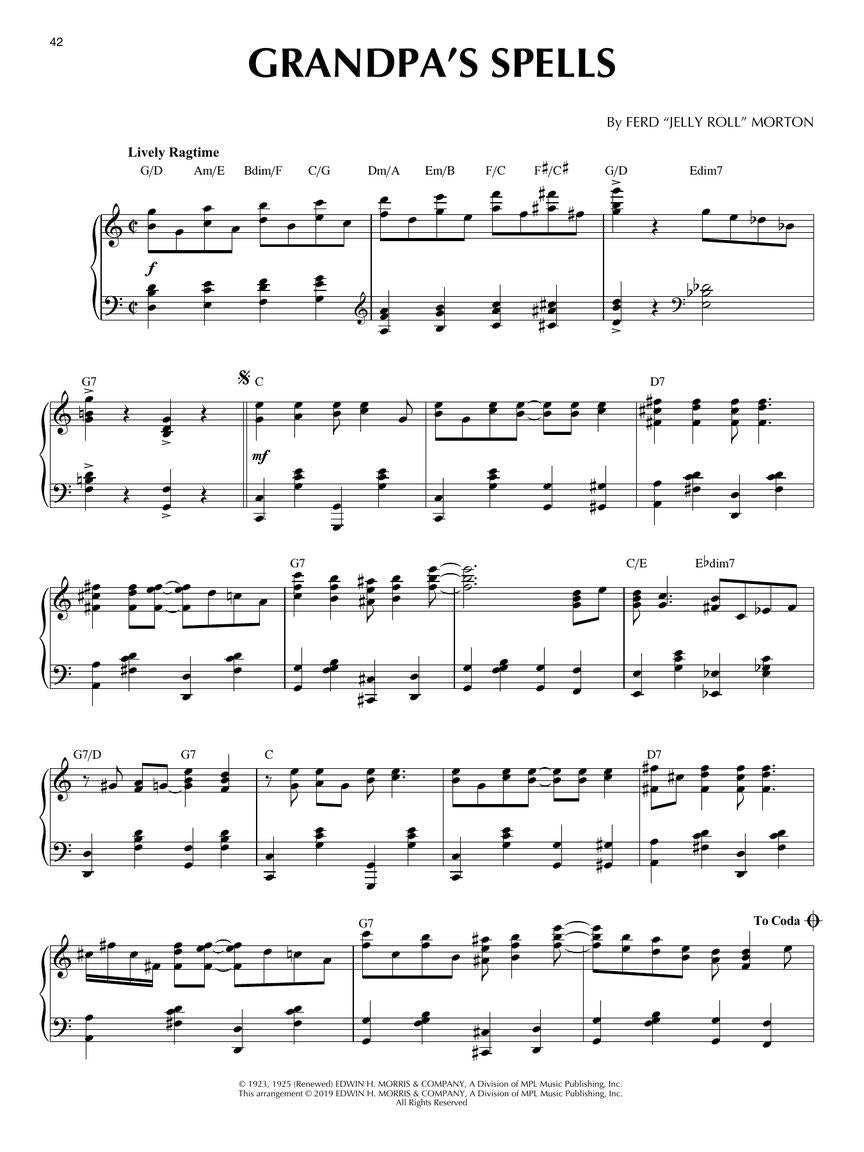 Ragtime - Jazz Piano Solos Series Vol. 55