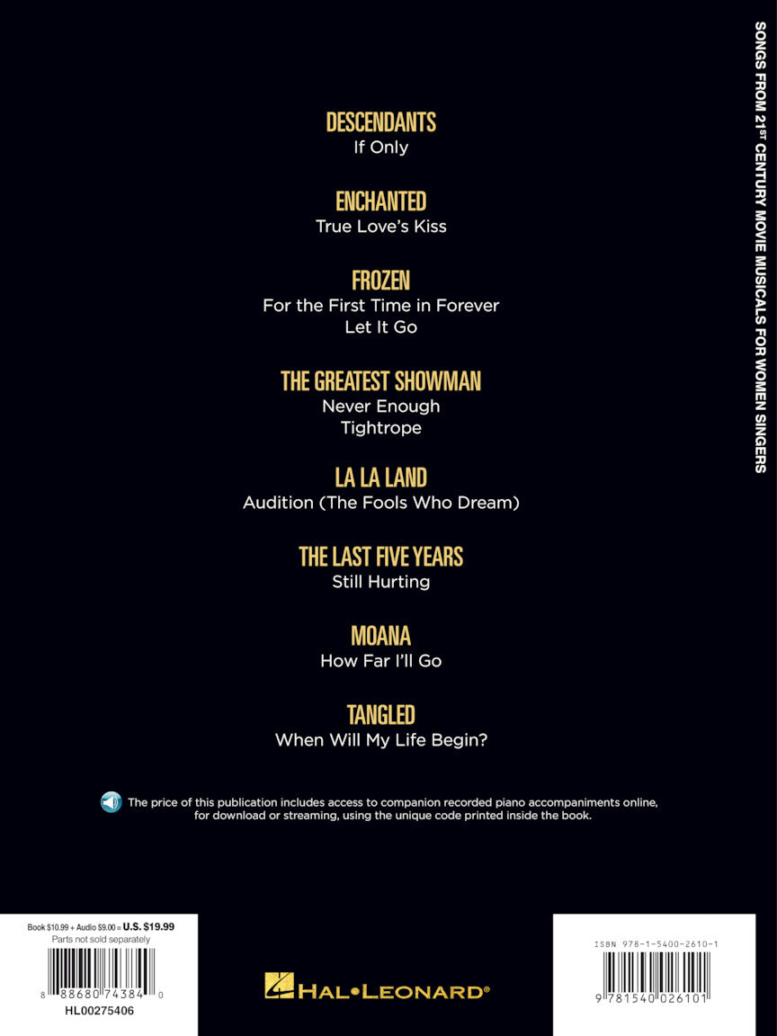 Songs from 21st Century Movie Musicals for Women Singers