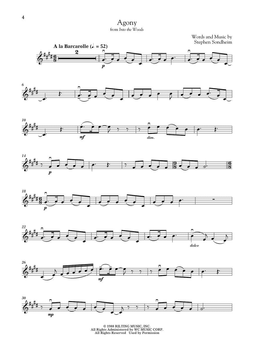Sondheim, Stephen - For Classical Players