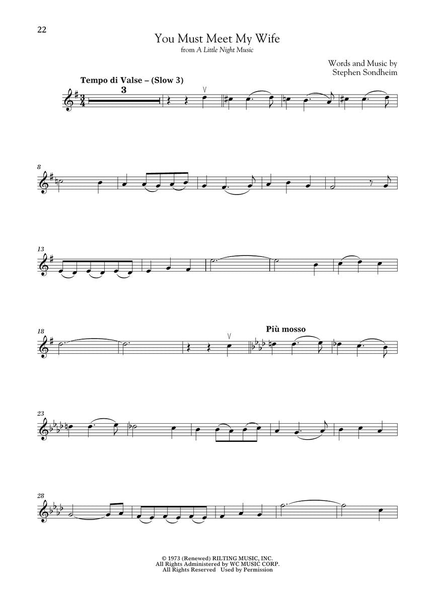 Sondheim, Stephen - For Classical Players