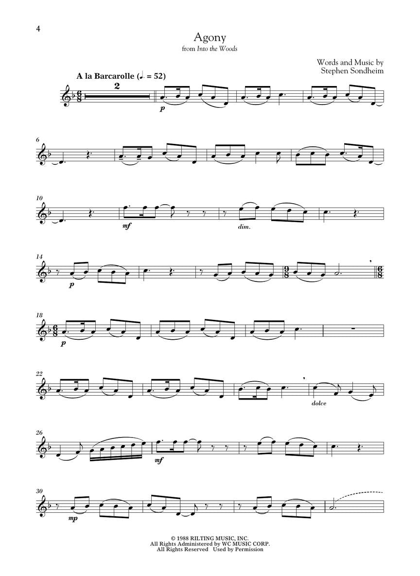 Sondheim, Stephen - For Classical Players