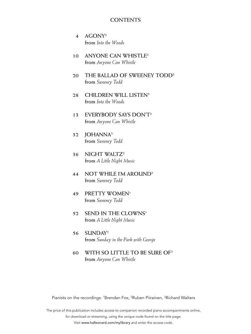 Sondheim For Classical Players - Trumpet