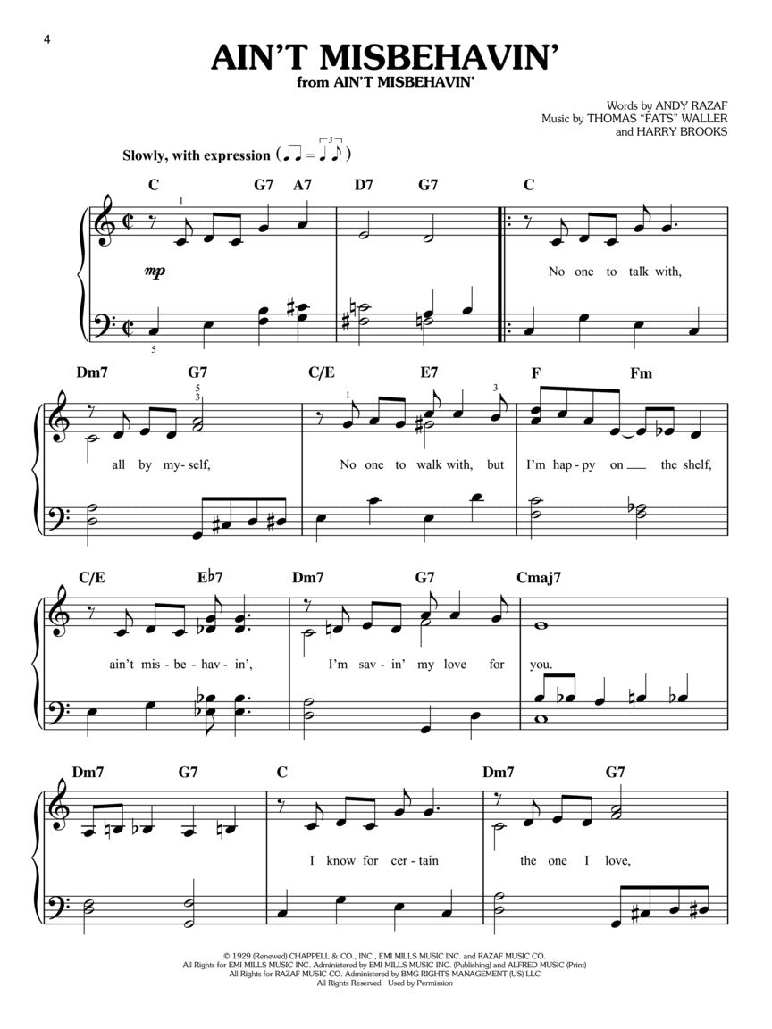 Best Jazz Standards Ever - Easy Piano