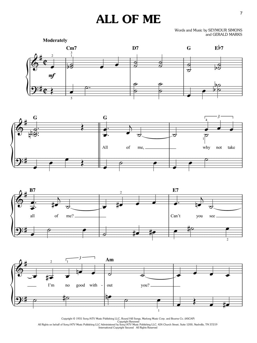 Best Jazz Standards Ever - Easy Piano