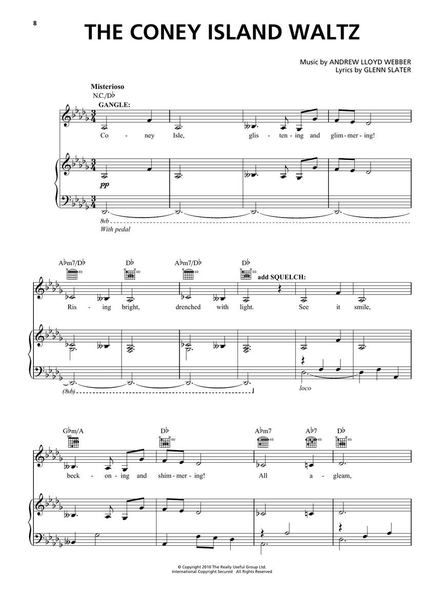 Love Never Dies - Piano/Vocal Selections