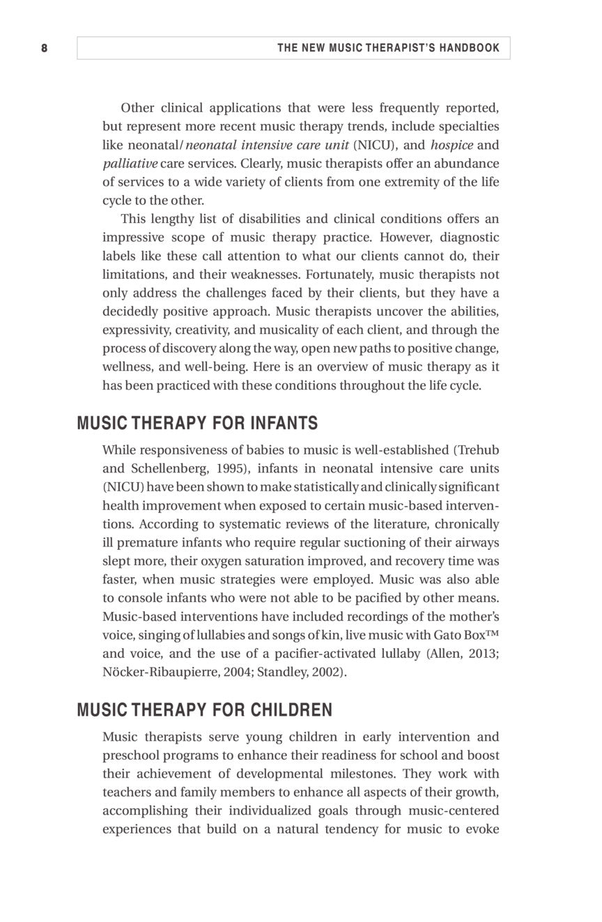 New Music Therapist's Handbook, The - Third Edition
