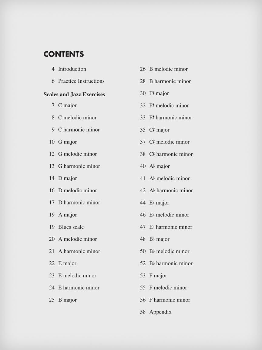 Jazz Piano Scales and Exercises