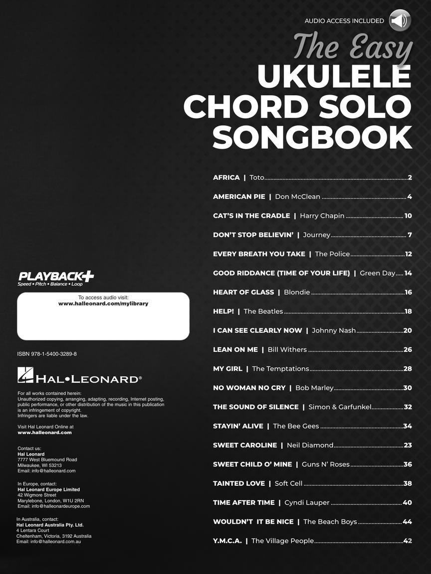 The Easy Ukulele Chord Solo Songbook