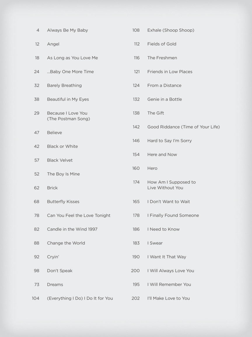 Songs of the 1990s - New Decade Series