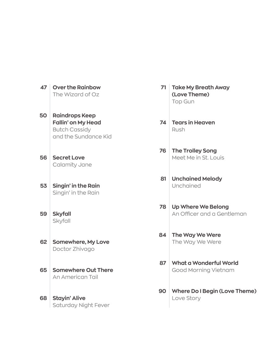 Movie Songs - Instant Piano Songs