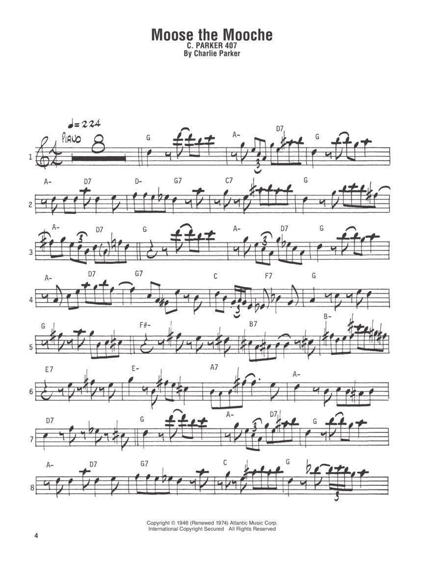 Parker, Charlie - Omnibook - Volume 1 with Backing Tracks