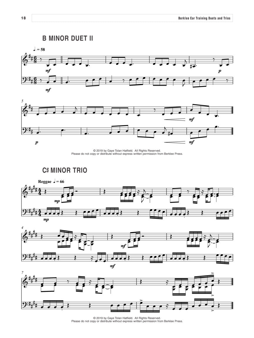 Berklee Ear Training Duets and Trios