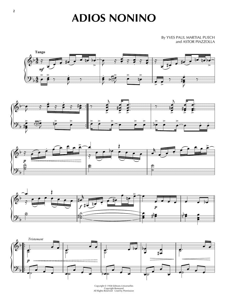 Piazzolla Piano Collection