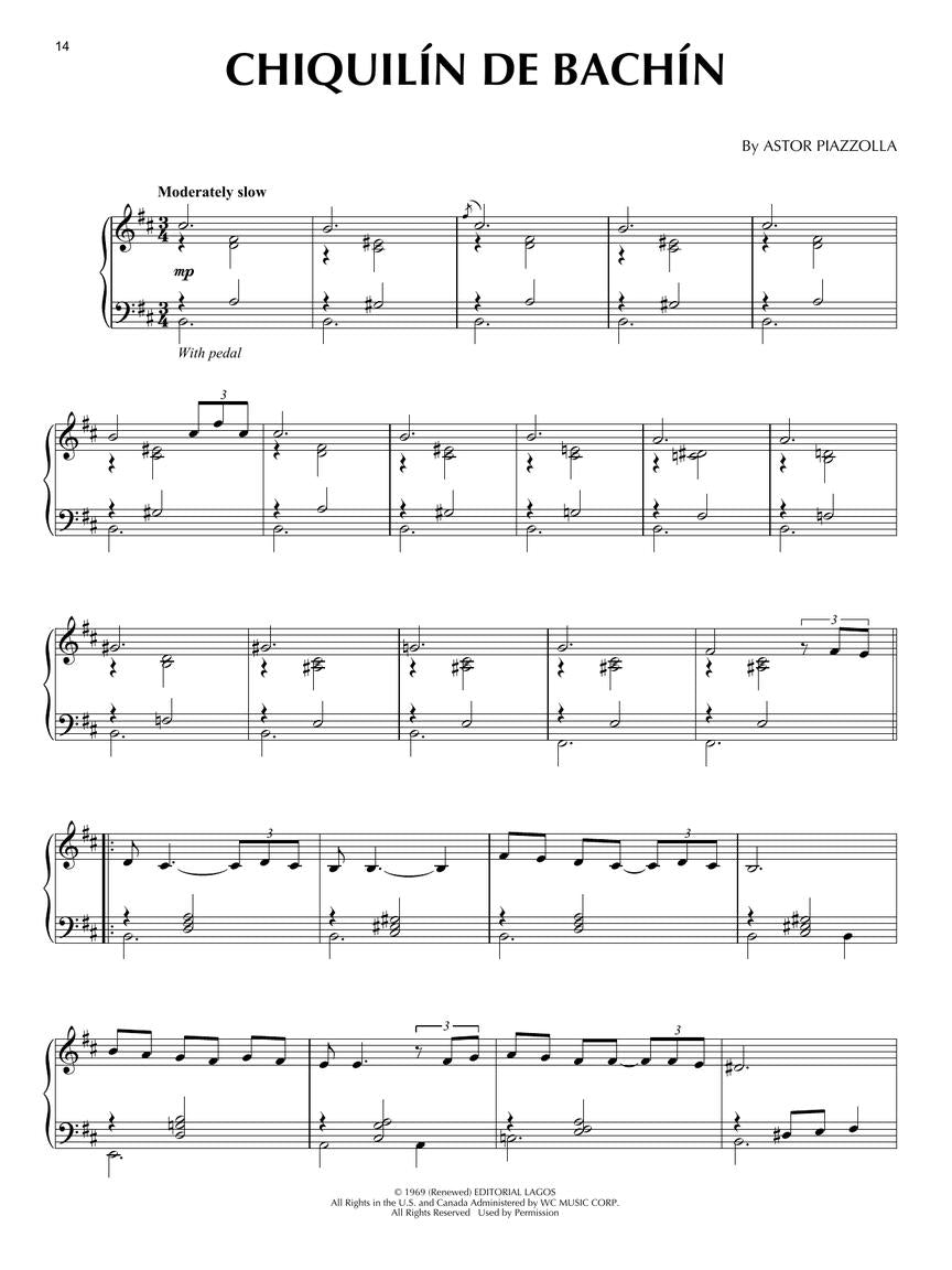 Piazzolla Piano Collection